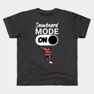 Snowboard mode on Kids T-Shirt